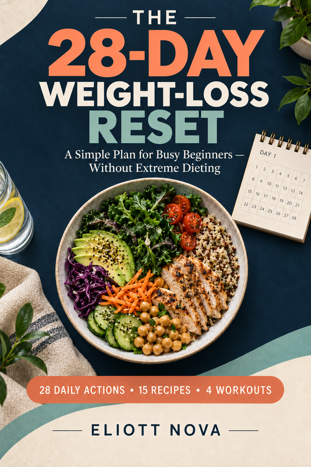 Cover of The 28-Day Weight-Loss Reset by Eliott Nova